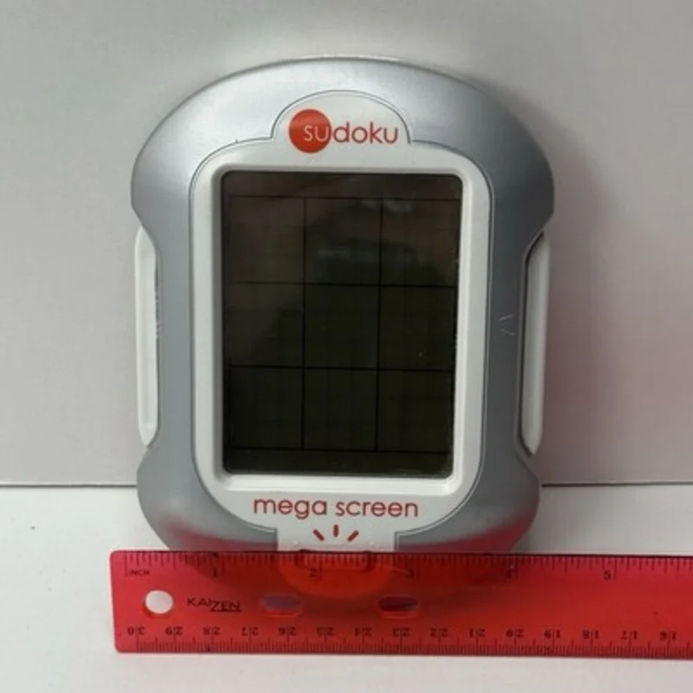 Sudoku Mega Screen Handheld Electronic Game Illuminated Techno Source 2005 VTG
